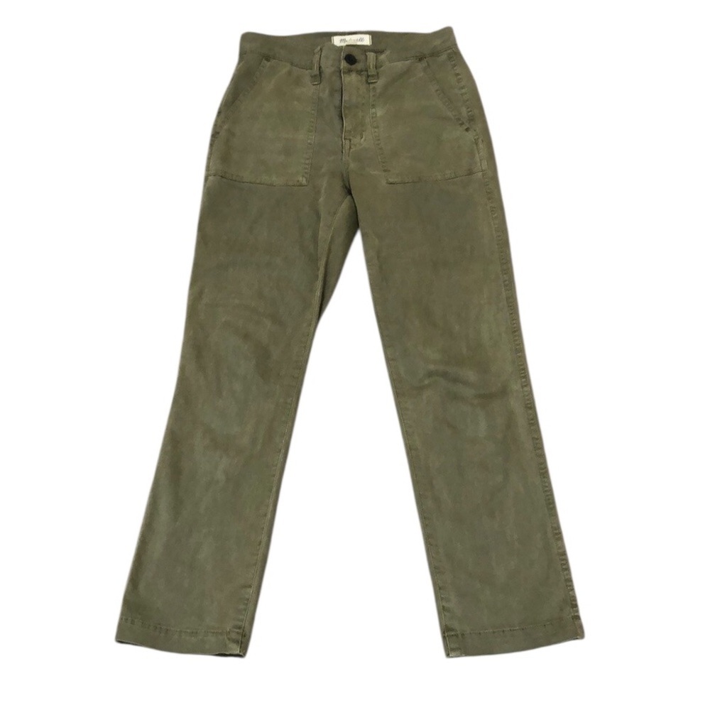 Madewell Stovepipe Fatigue Pants Size 24 Green
